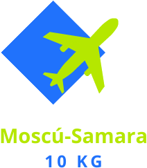 Pasaje Aéreo Moscú - Samara : Domingo 27.08.2023 - 10kg